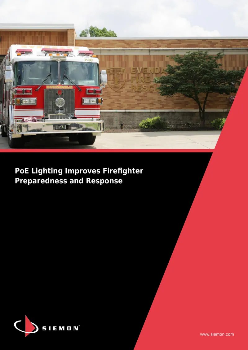 PoE Lighting Enhancements for Firefighter Operations