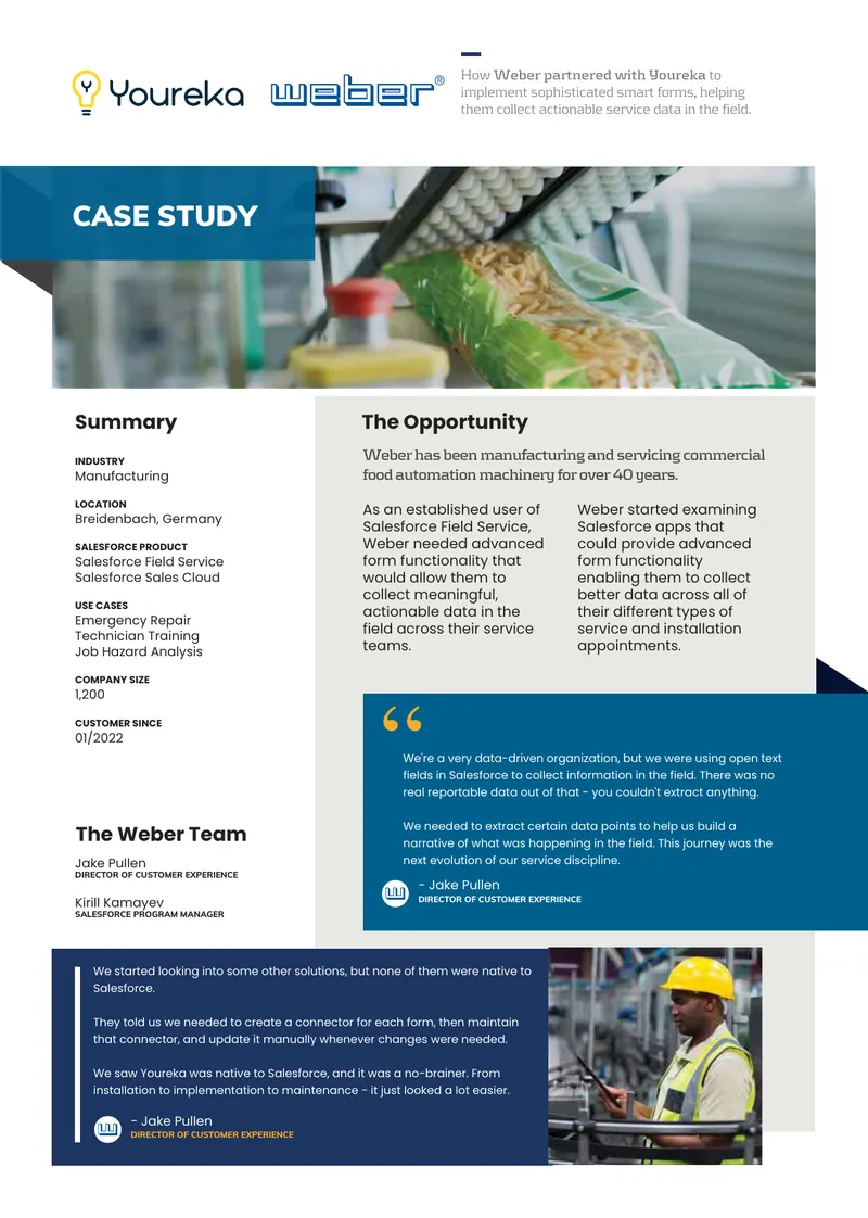 Weber and Youreka Partnership Case Study