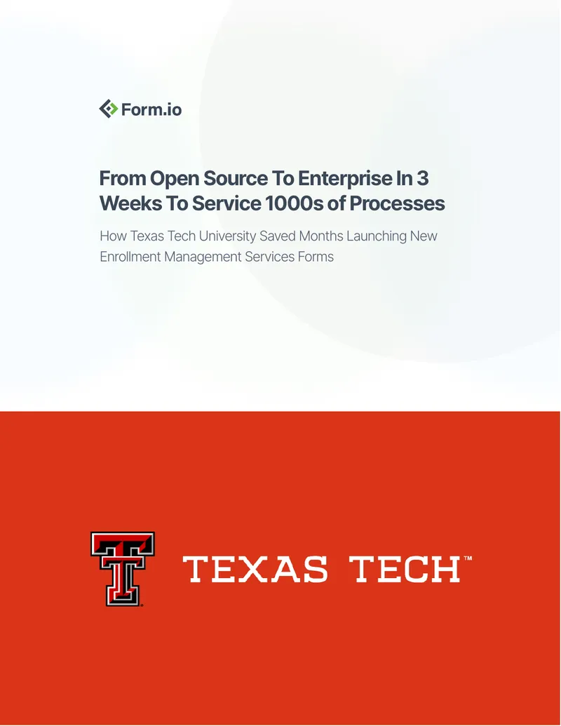 Texas Tech University Enrollment Management Services Implementation