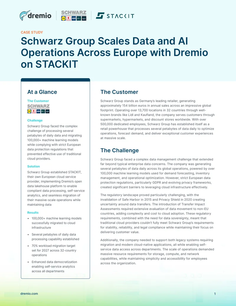 Schwarz Group Data Management and Cloud Strategy Case Study