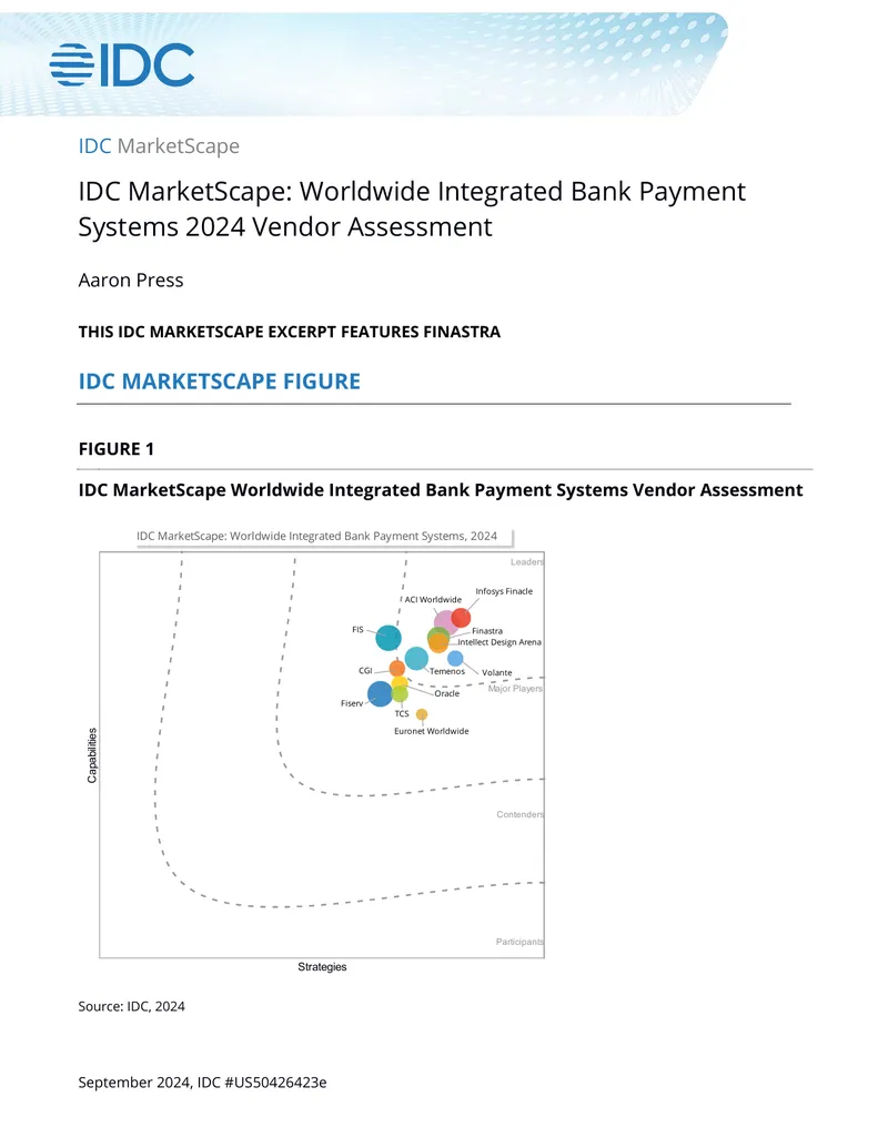 Worldwide Integrated Bank Payment Systems 2024 Vendor Assessment