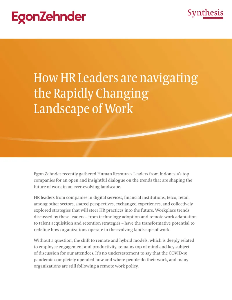 Navigating the Future of Work in Indonesia