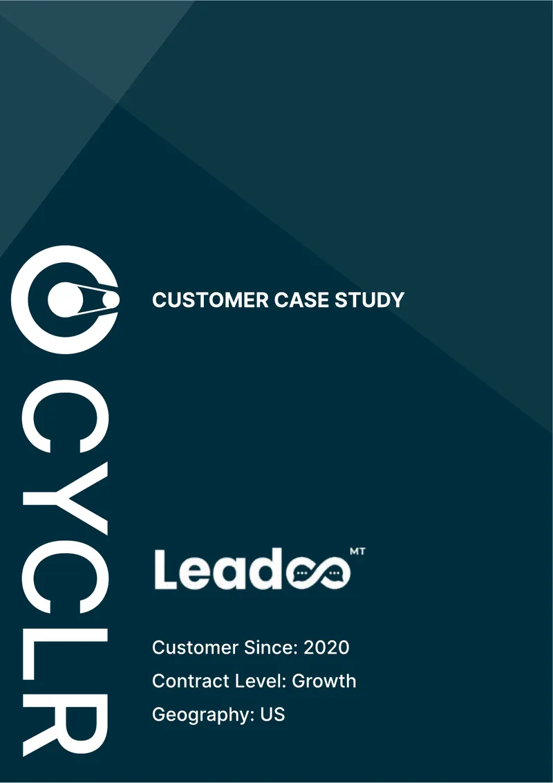 Leadoo Customer Case Study on Cyclr Integration