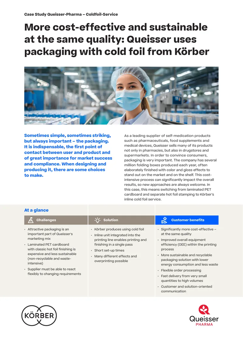 Queisser Pharma Cold Foil Service Case Study