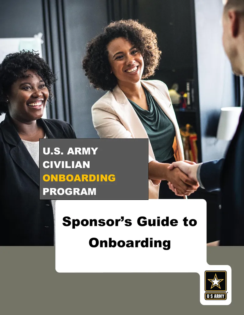 Sponsor's Guide to Onboarding for New Army Civilians