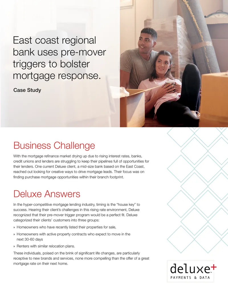 East Coast Bank Mortgage Response Enhancement Case Study