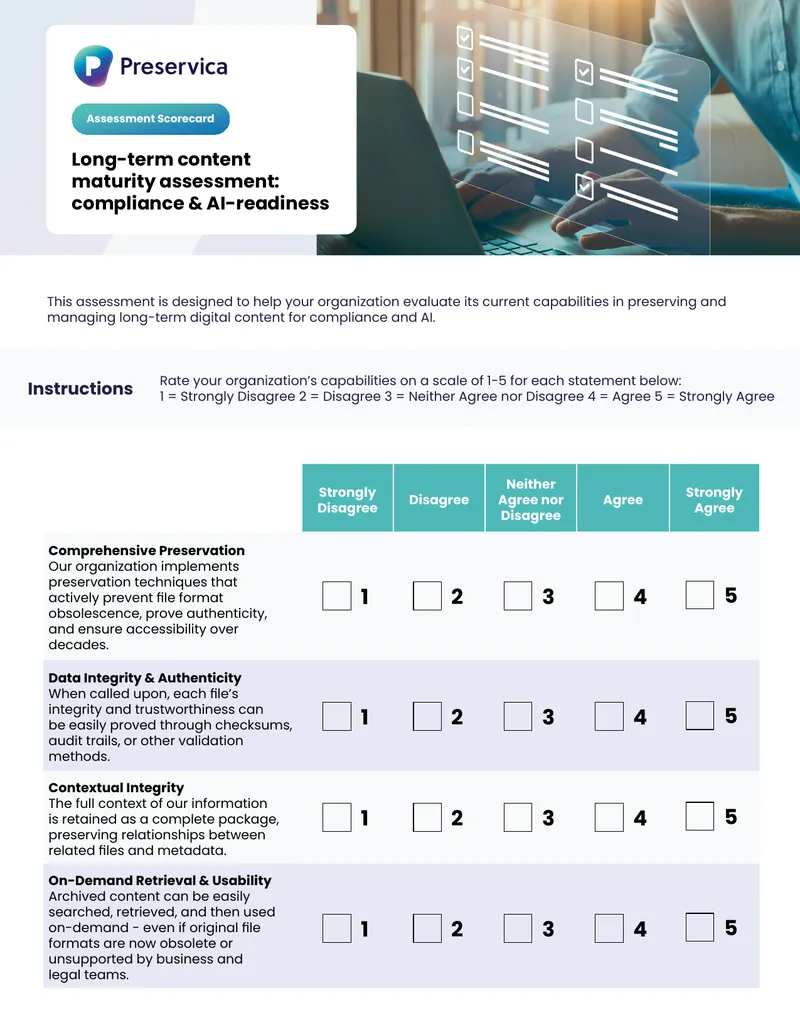 Long-Term Digital Content Preservation Assessment