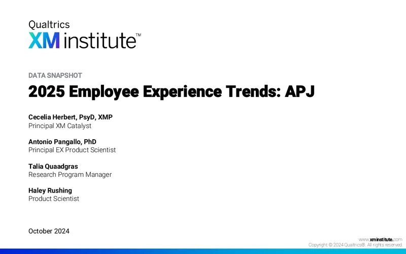 2025 Employee Experience Trends in APJ