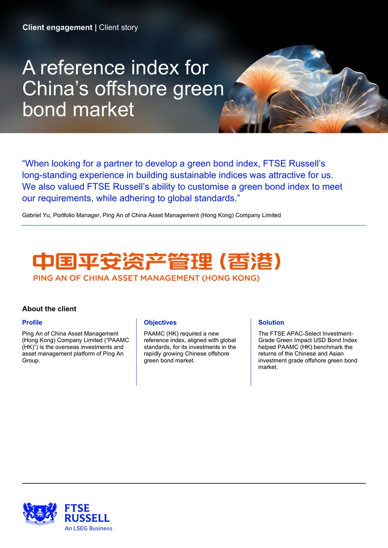 Reference Index for China's Offshore Green Bond Market