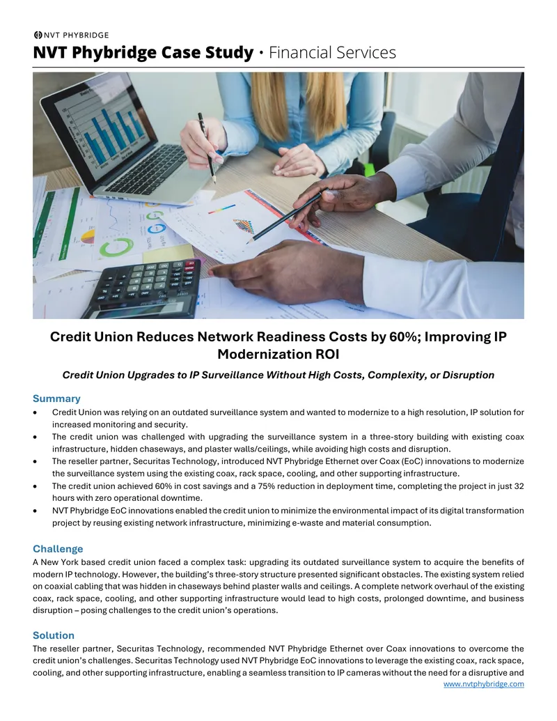 Credit Union Surveillance System Modernization Case Study