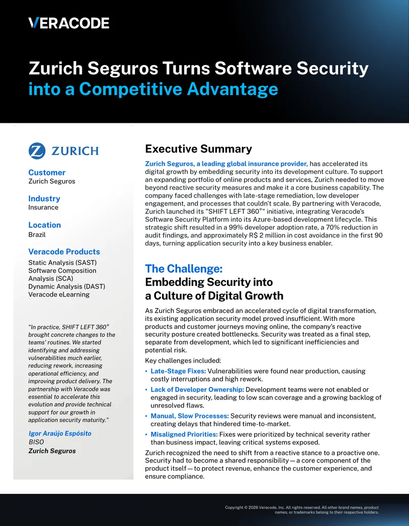 Zurich Seguros Application Security Transformation Case Study