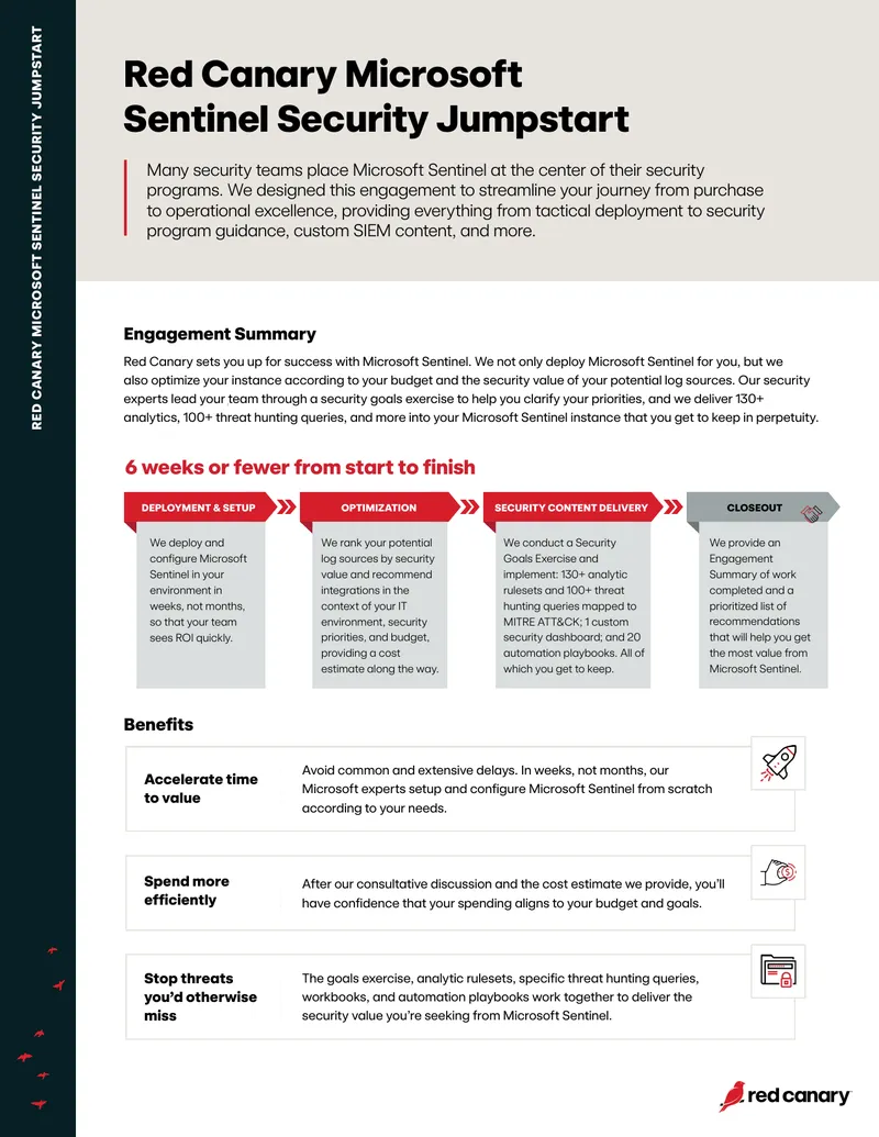 Microsoft Sentinel Security Jumpstart Engagement Summary