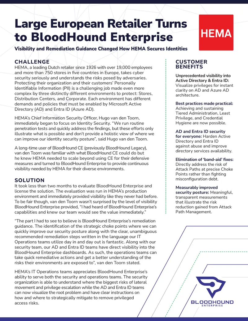 BloodHound Enterprise Identity Risk Management