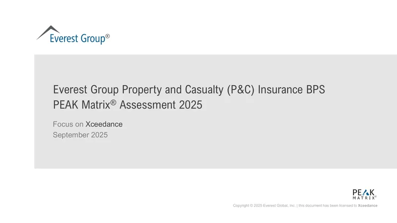 Property and Casualty Insurance BPS PEAK Matrix Assessment 2025