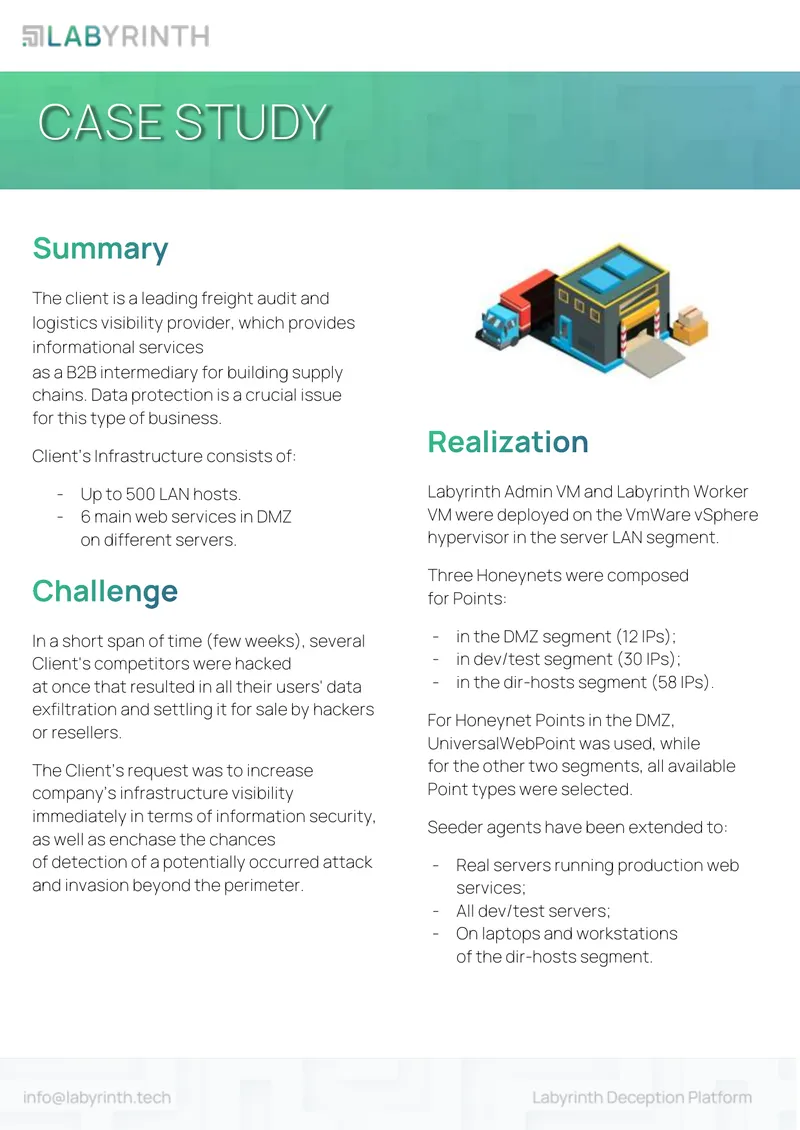 Case Study on Freight Audit and Logistics Provider