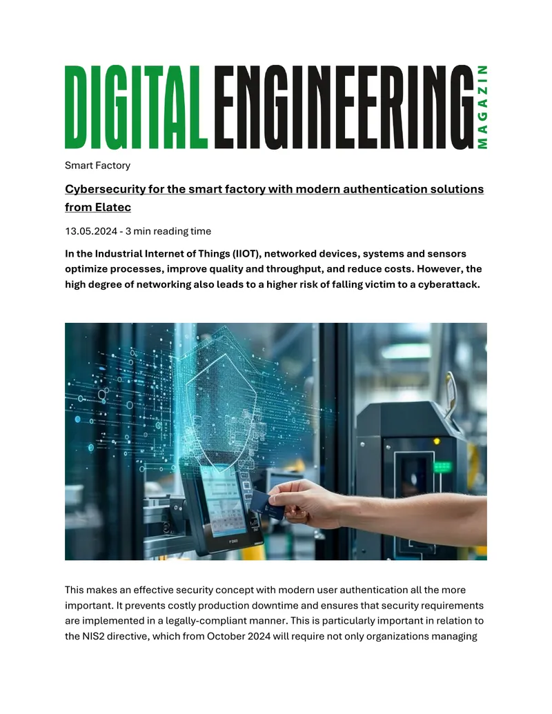 Cybersecurity Solutions for Smart Factories