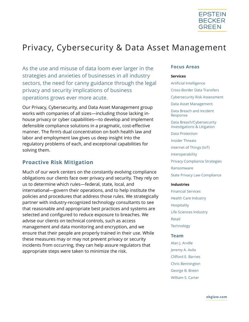 Privacy and Cybersecurity Data Management Strategies