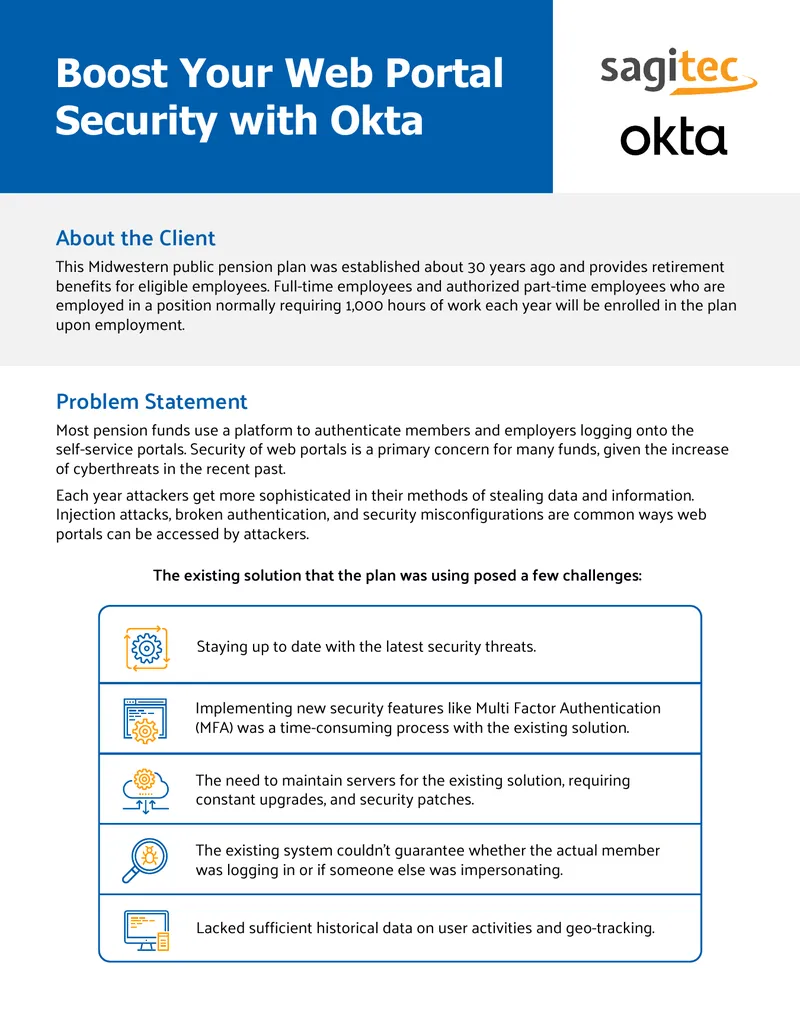 Enhancing Web Portal Security with Okta