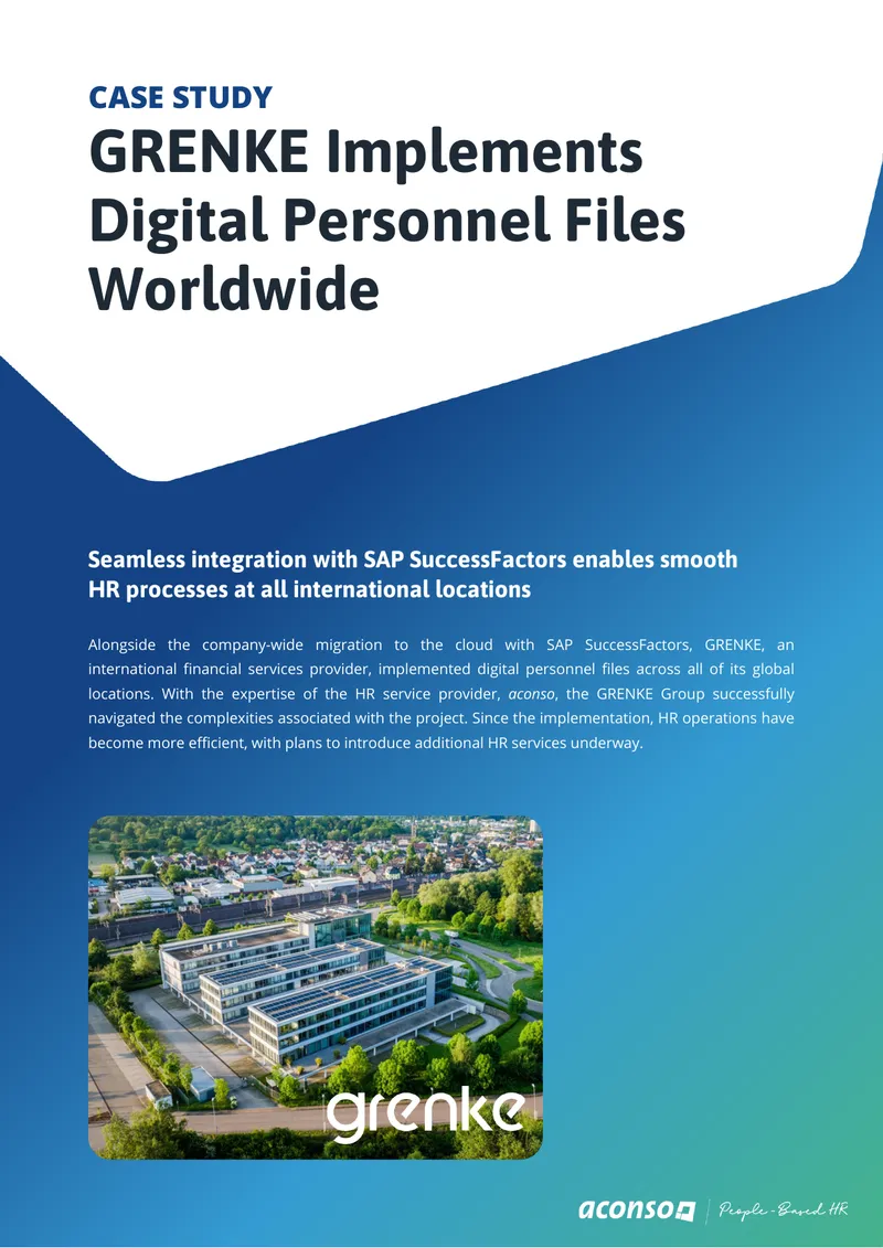 GRENKE Implements Digital Personnel Files Worldwide