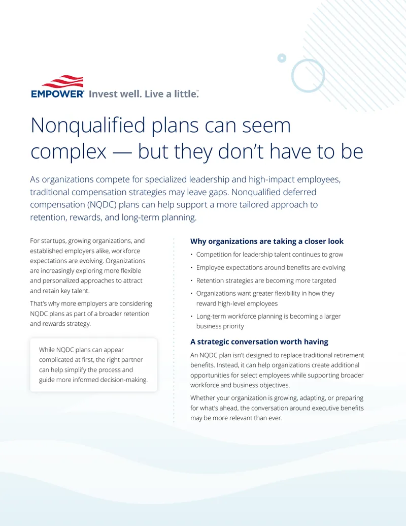 Nonqualified Deferred Compensation Plans Strategy Guide