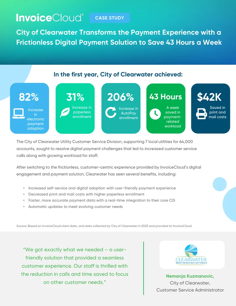 City of Clearwater Digital Payment Solution Case Study