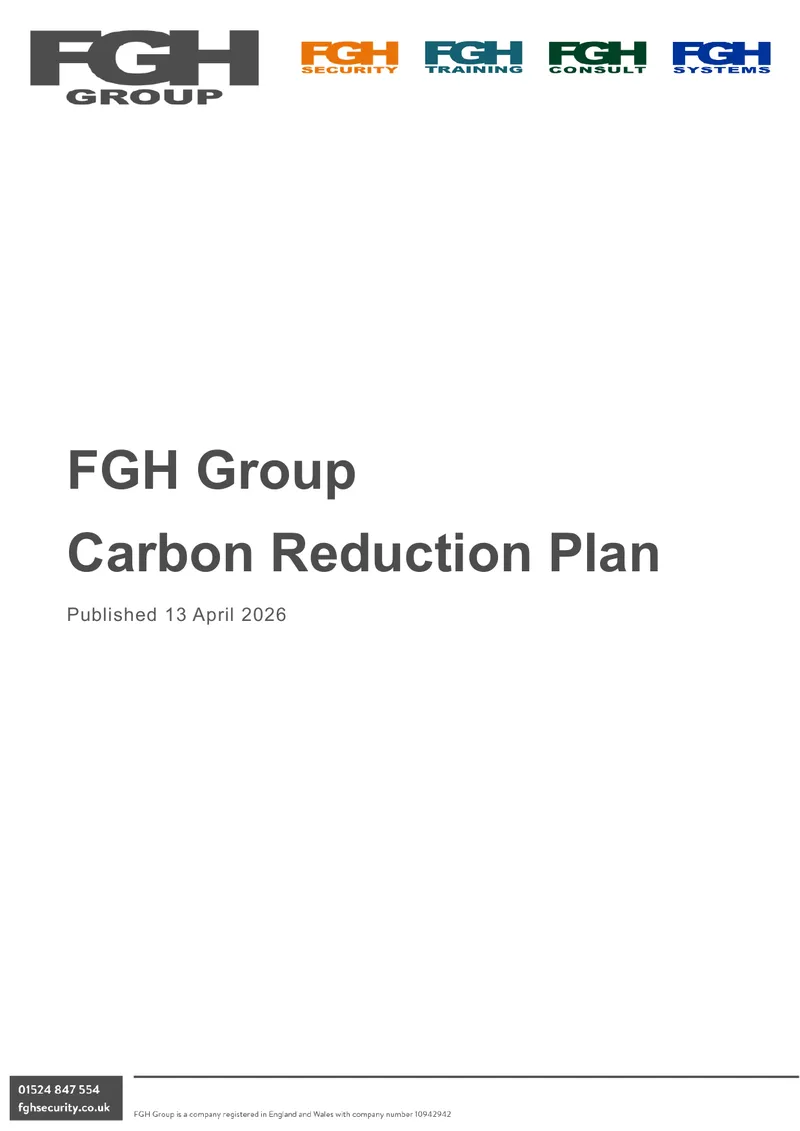 FGH Group Carbon Reduction Plan 2026
