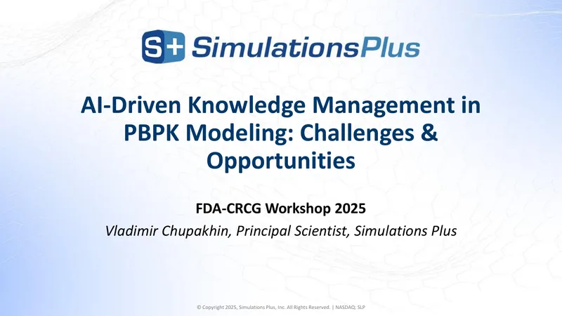 AI-Driven Knowledge Management in PBPK Modeling