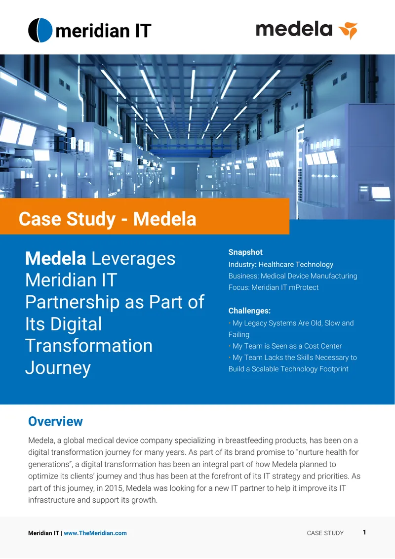 Medela's Digital Transformation with Meridian IT