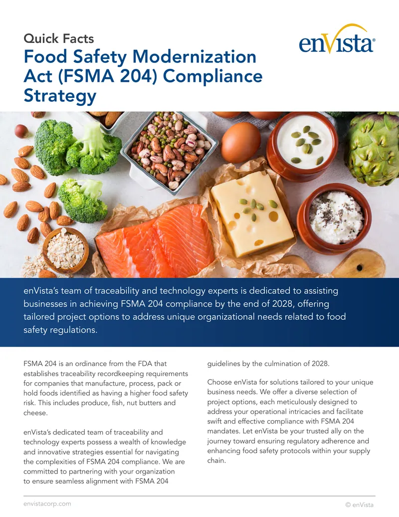 FSMA 204 Compliance Strategy Overview