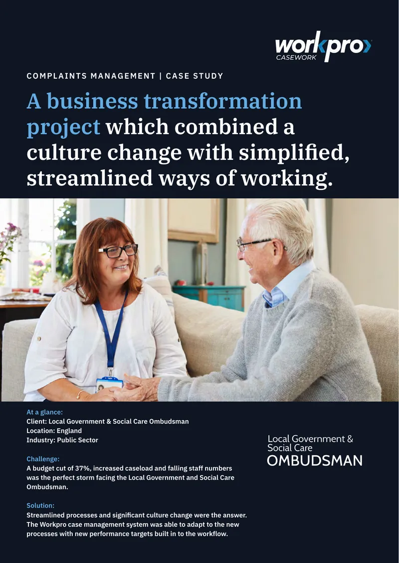 Business Transformation Project at Local Government Ombudsman