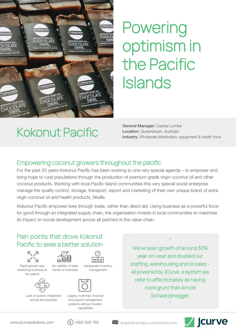 Kokonut Pacific Case Study on Business Growth