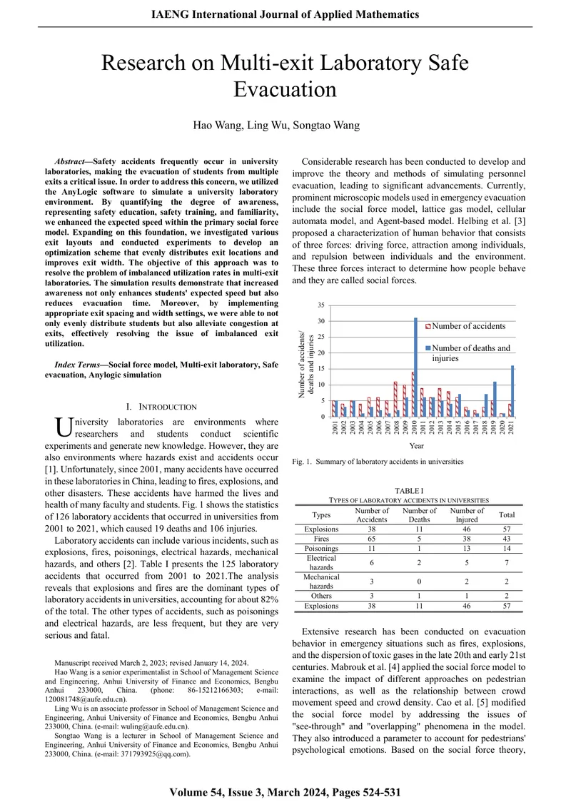 Research on Multi-exit Laboratory Safe Evacuation preview page 1