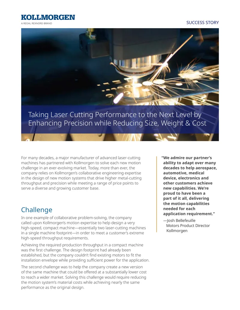 Laser Cutting Machine Performance Enhancement Case Study