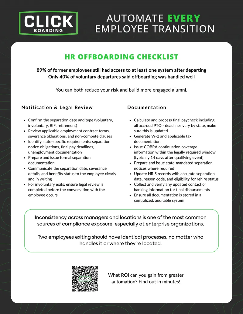 HR Offboarding Checklist for Employee Transitions