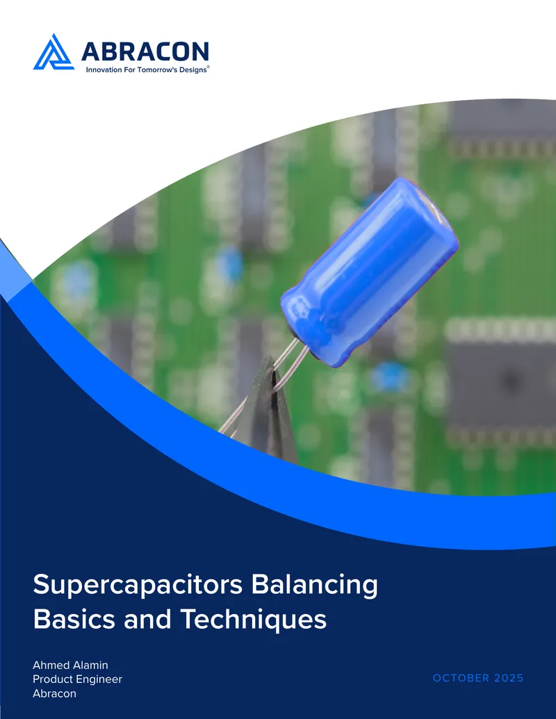 Supercapacitors Balancing Basics and Techniques