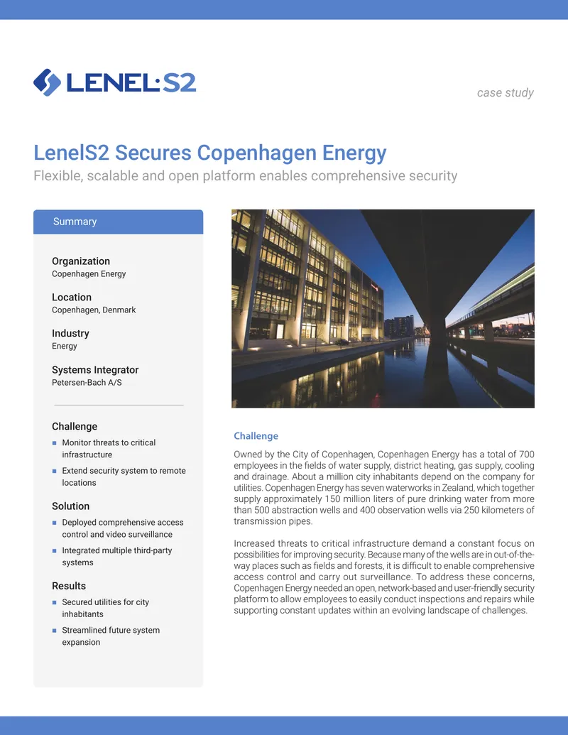 Copenhagen Energy Security System Case Study