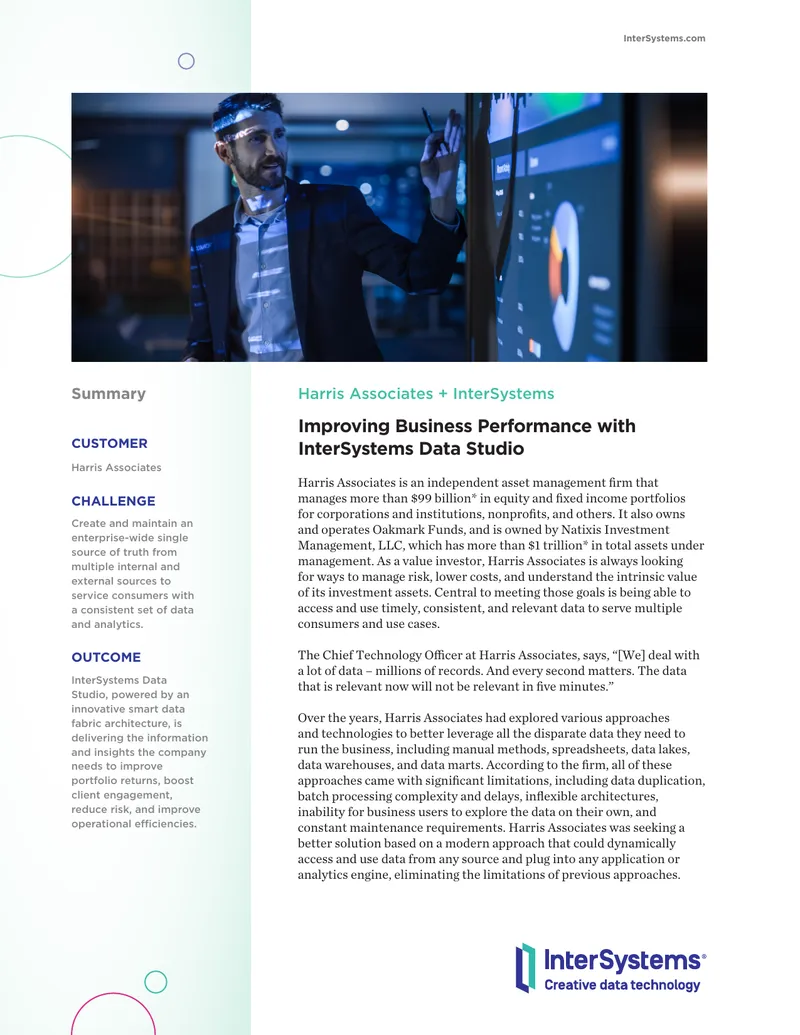 Harris Associates Data Management Strategy