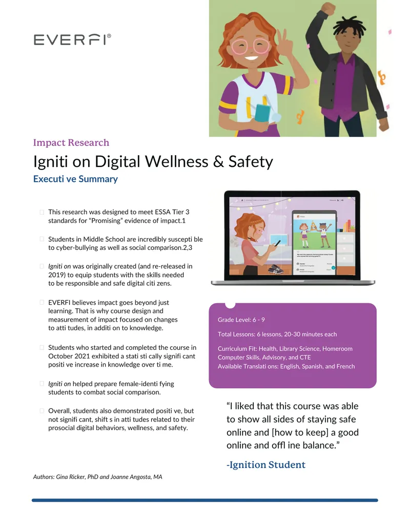 Impact Research on Digital Wellness and Safety