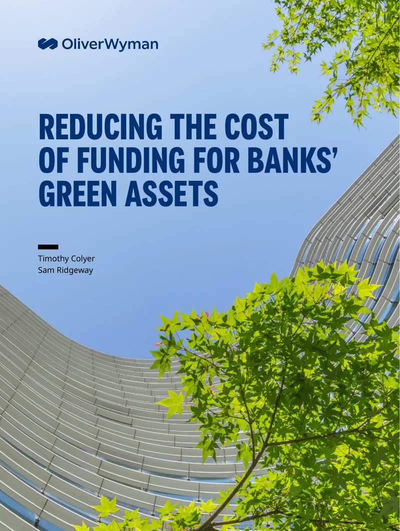 Reducing the Cost of Funding for Banks’ Green Assets