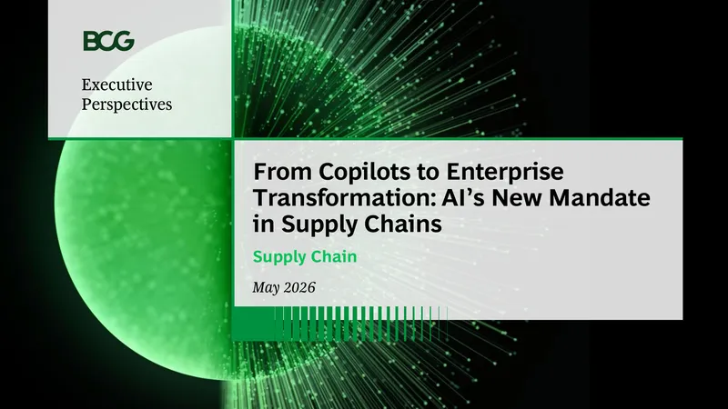 AI's Role in Transforming Supply Chain Operations