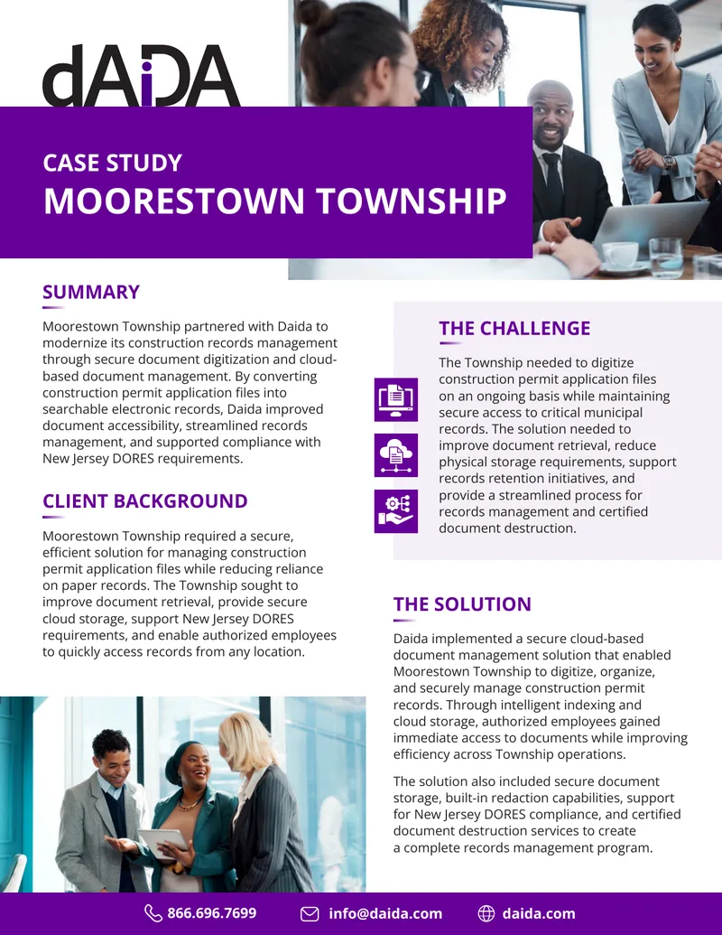Moorestown Township Document Management Case Study