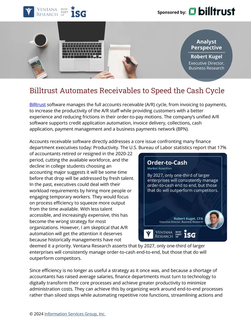 Billtrust Accounts Receivable Automation Overview