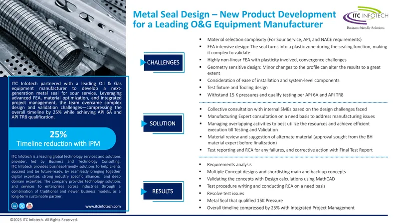 Metal Seal Design for Oil and Gas Equipment