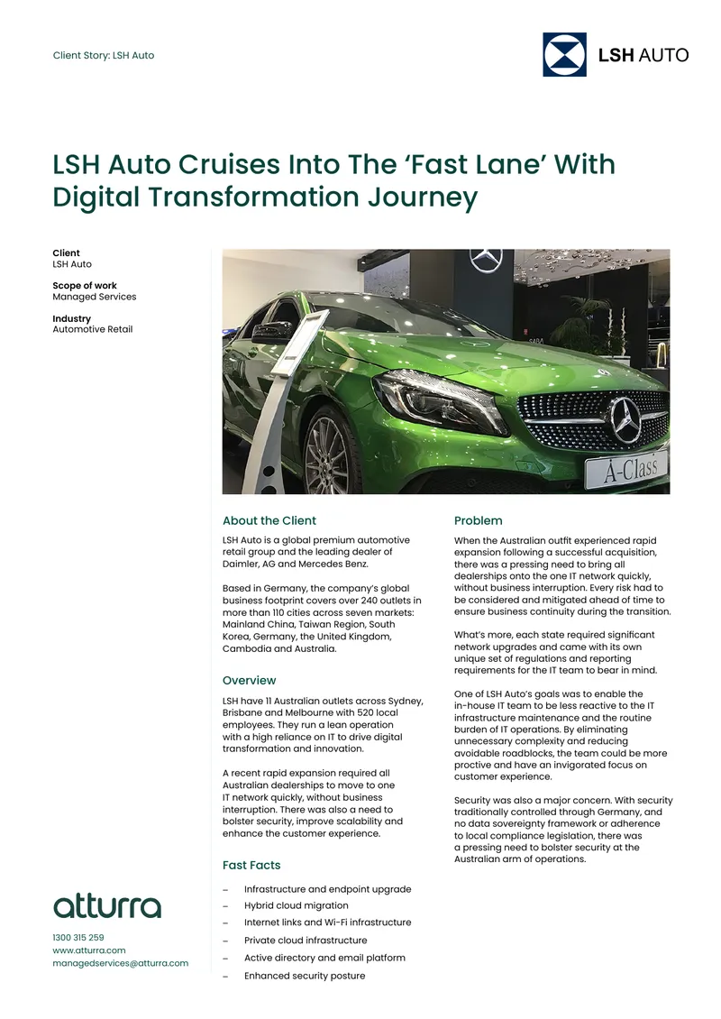 LSH Auto Digital Transformation Case Study