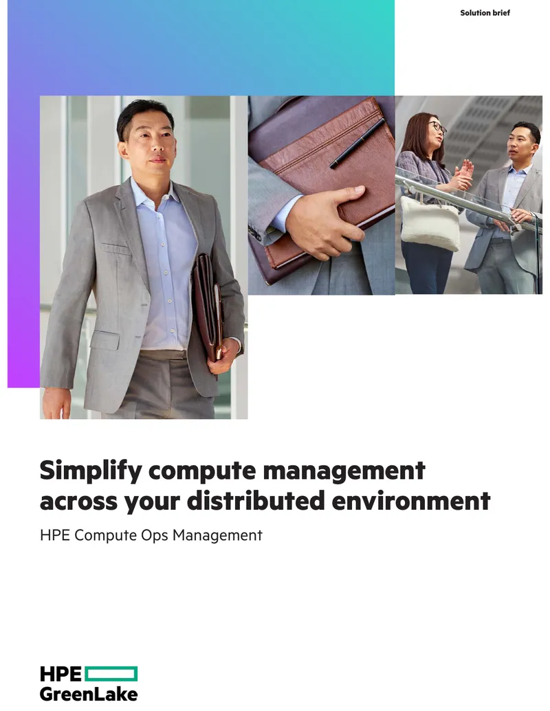 HPE Compute Ops Management Solution Brief