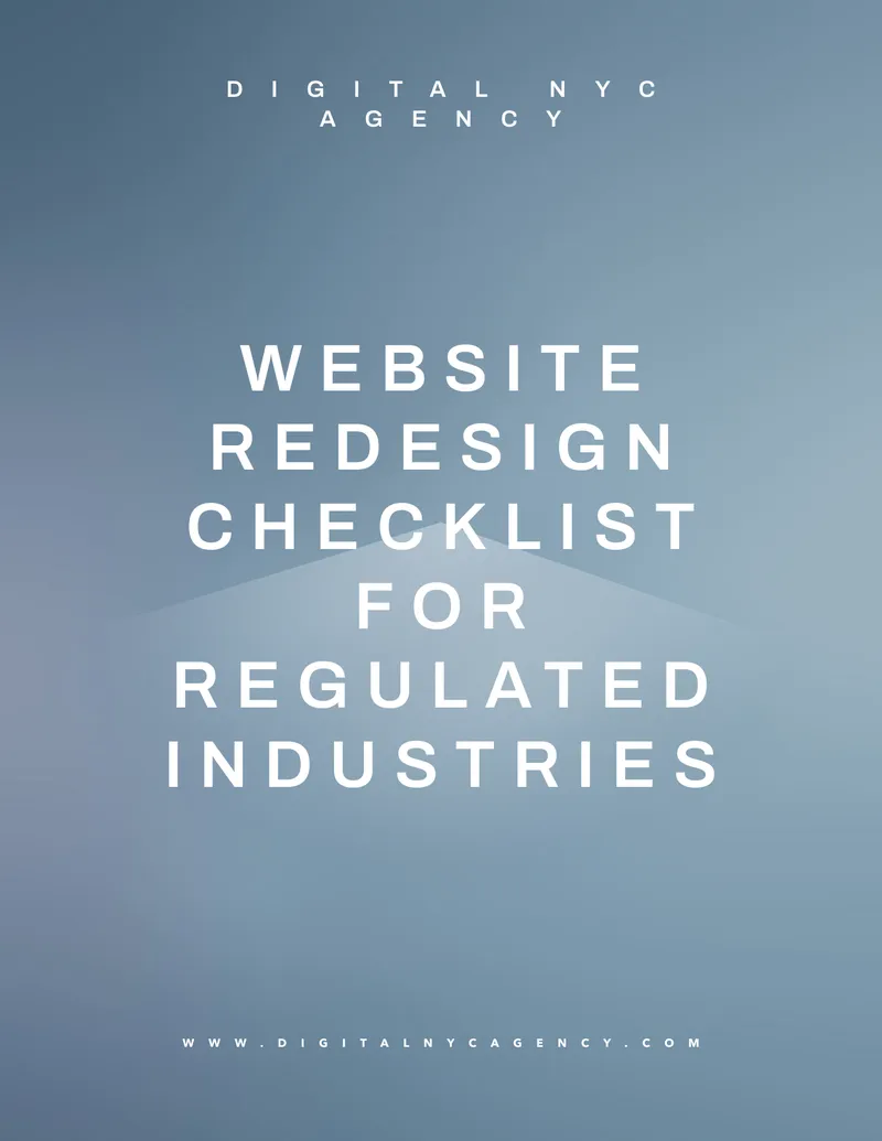 Website Redesign Checklist for Regulated Industries
