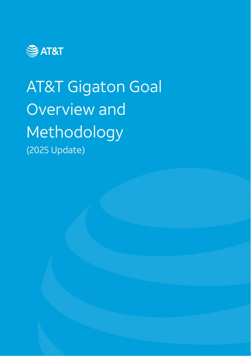 AT&T Gigaton Goal Overview and Methodology Update