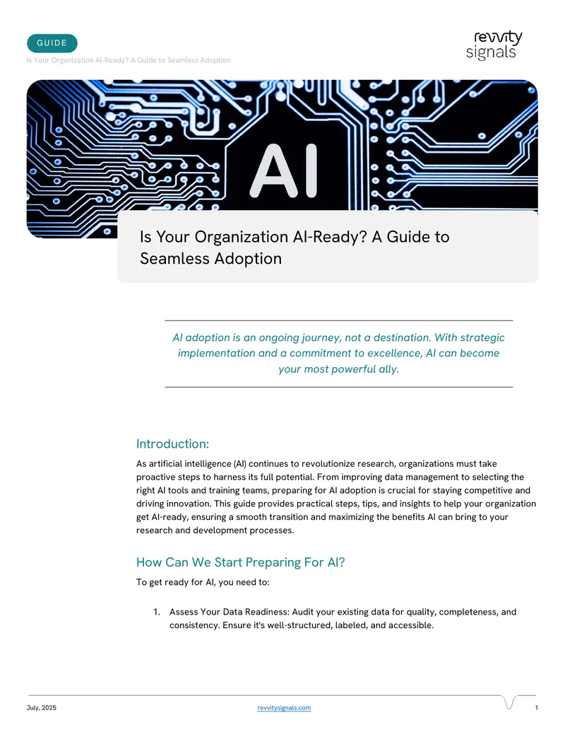 Guide to Preparing for AI Adoption