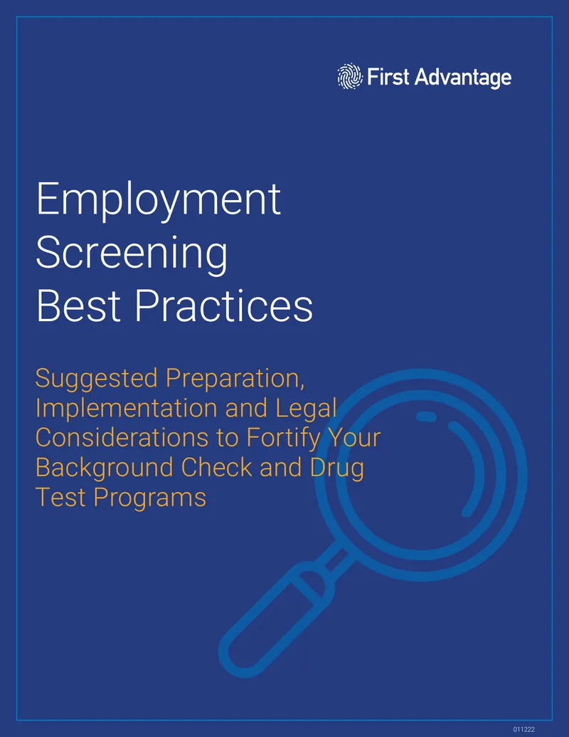 Employment Screening Best Practices Guide