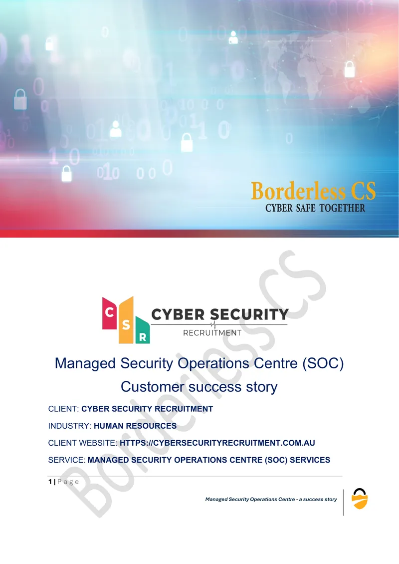 Managed Security Operations Centre Success Story